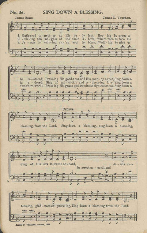 His Voice of Love: for Sunday-schools, singing-schools, revivals, conventions page 36