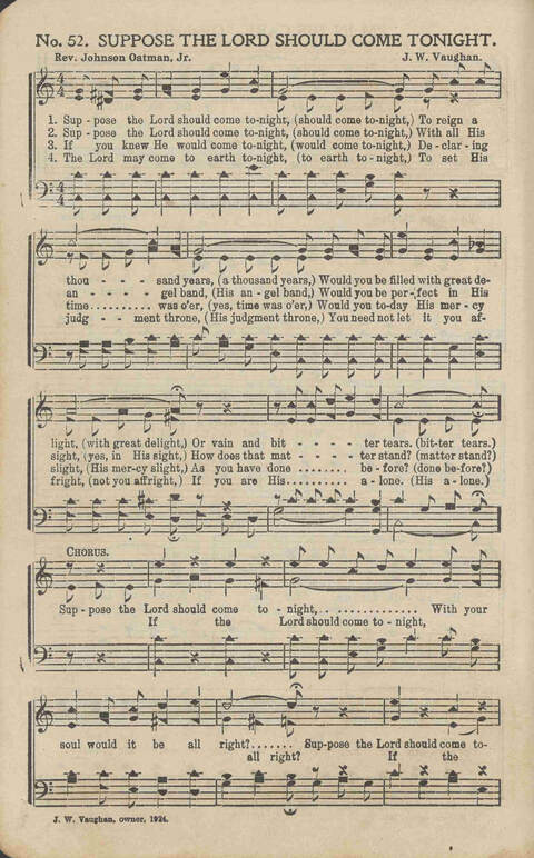 His Voice of Love: for Sunday-schools, singing-schools, revivals, conventions page 52