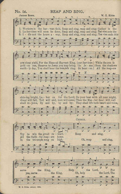 His Voice of Love: for Sunday-schools, singing-schools, revivals, conventions page 56