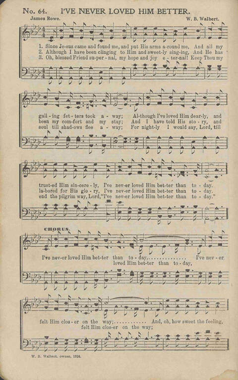His Voice of Love: for Sunday-schools, singing-schools, revivals, conventions page 64