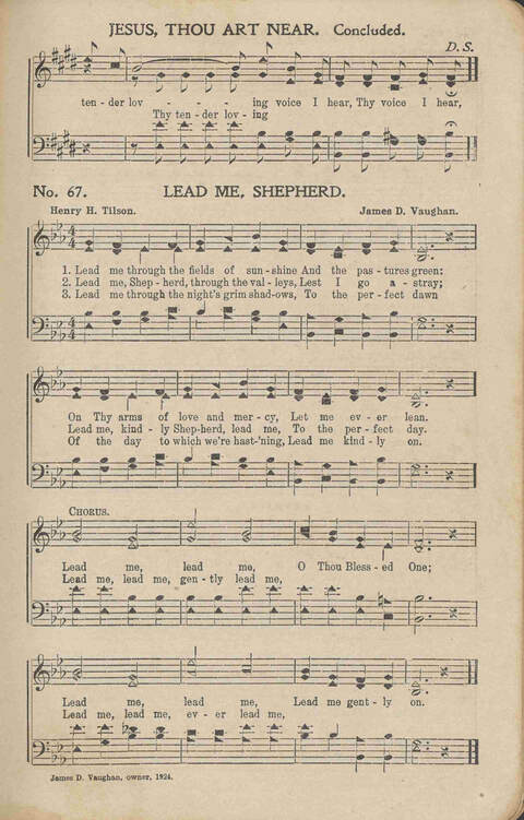 His Voice of Love: for Sunday-schools, singing-schools, revivals, conventions page 67