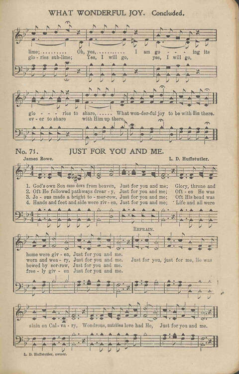His Voice of Love: for Sunday-schools, singing-schools, revivals, conventions page 71