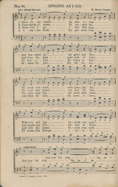 His Voice of Love: for Sunday-schools, singing-schools, revivals, conventions page 94
