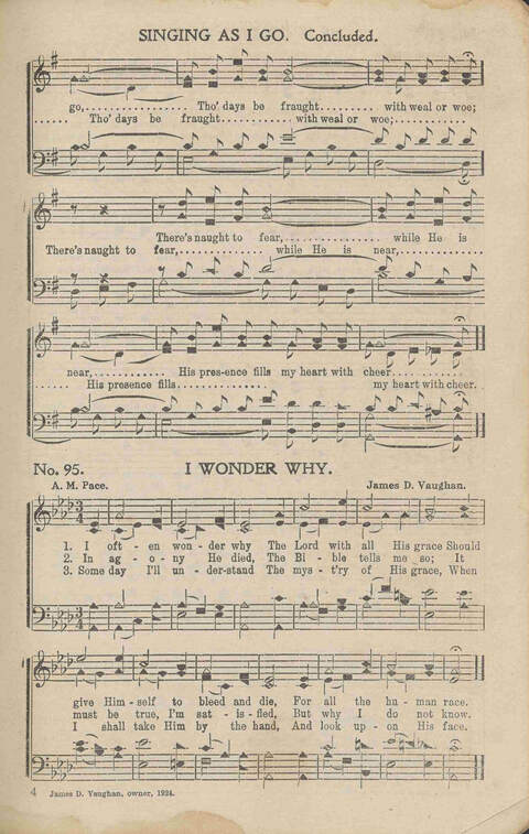 His Voice of Love: for Sunday-schools, singing-schools, revivals, conventions page 95