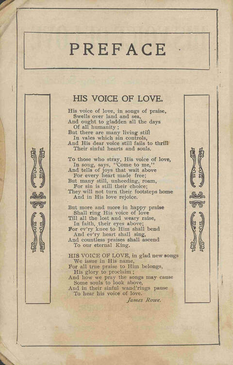 His Voice of Love: for Sunday-schools, singing-schools, revivals, conventions page iii