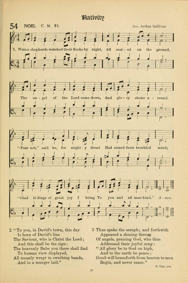 Hymns of Worship and Service. (Chapel ed.) page 39