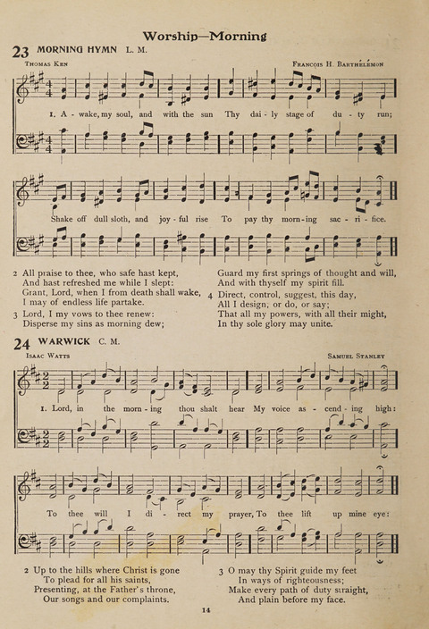 Hymns of Worship and Songs of the Gospel: A Compilation of the Newest and Best Hymns and Sacred Songs page 14