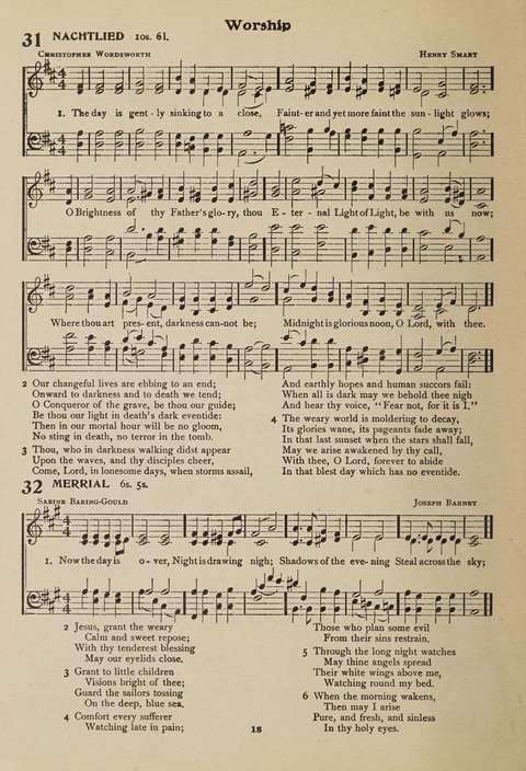 Hymns of Worship and Songs of the Gospel: A Compilation of the Newest and Best Hymns and Sacred Songs page 18