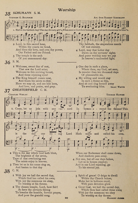 Hymns of Worship and Songs of the Gospel: A Compilation of the Newest and Best Hymns and Sacred Songs page 20