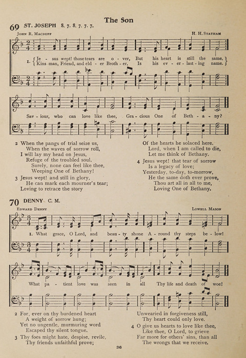 Hymns of Worship and Songs of the Gospel: A Compilation of the Newest and Best Hymns and Sacred Songs page 36