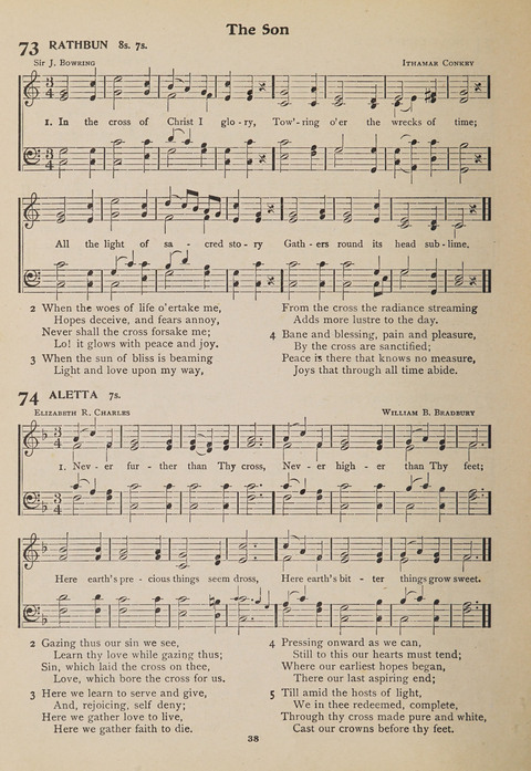 Hymns of Worship and Songs of the Gospel: A Compilation of the Newest and Best Hymns and Sacred Songs page 38