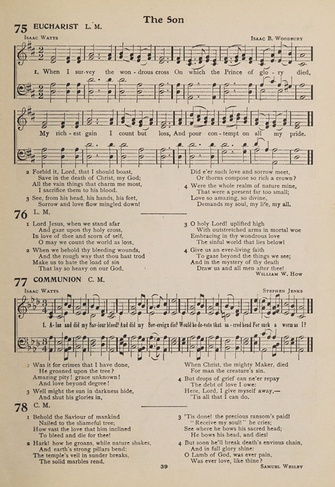Hymns of Worship and Songs of the Gospel: A Compilation of the Newest and Best Hymns and Sacred Songs page 39