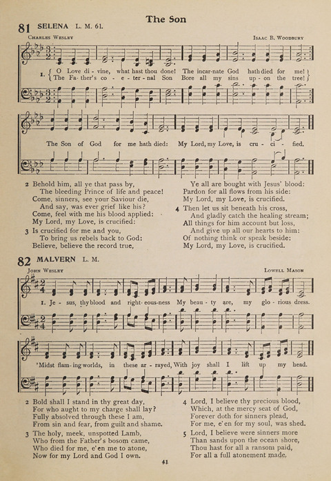 Hymns of Worship and Songs of the Gospel: A Compilation of the Newest and Best Hymns and Sacred Songs page 41