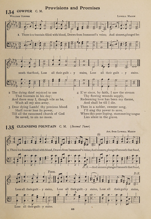 Hymns of Worship and Songs of the Gospel: A Compilation of the Newest and Best Hymns and Sacred Songs page 65