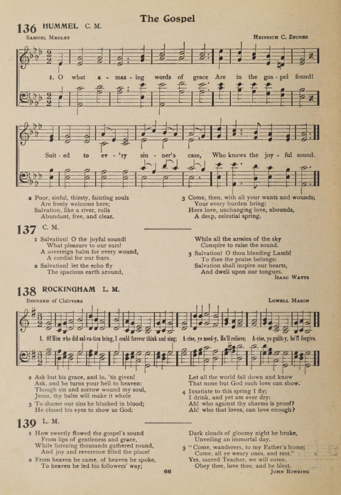 Hymns of Worship and Songs of the Gospel: A Compilation of the Newest and Best Hymns and Sacred Songs page 66