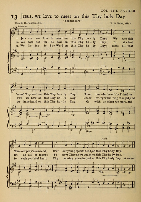 Hymns of Worship and Service: for the Sunday School page 12