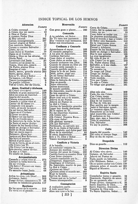 Himnos de la Vida Cristiana page 311