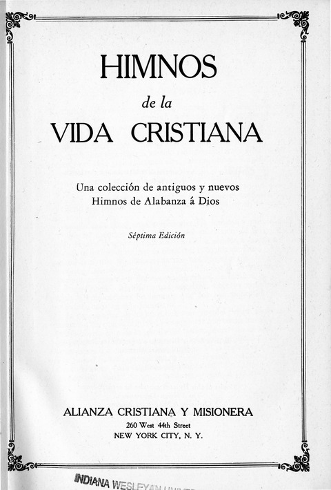 Himnos de la Vida Cristiana page i
