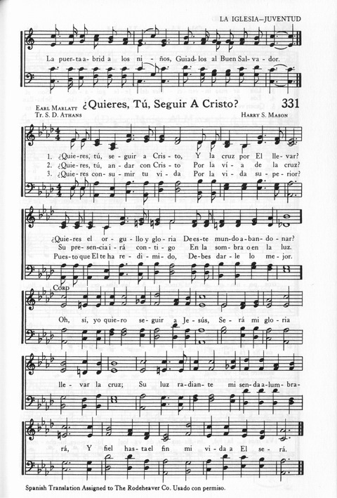 Himnos de la Vida Cristiana page 322