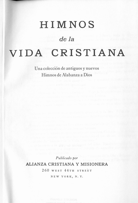 Himnos de la Vida Cristiana page i