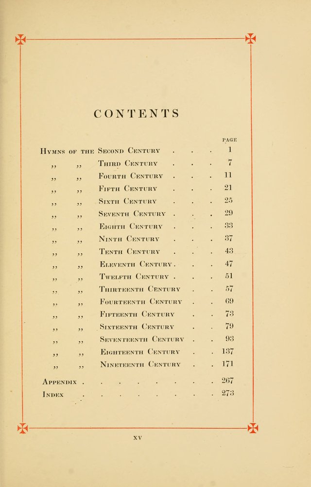 Hymns of the Christian Centuries page xxi