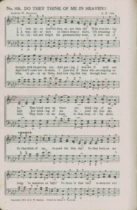 Harp of Gold: for revivals, Sunday schools, conventions, all religious work and worship page 110