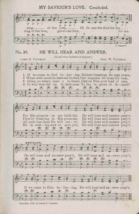 Harp of Gold: for revivals, Sunday schools, conventions, all religious work and worship page 39