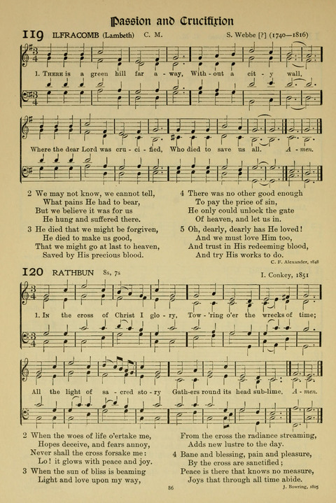 Hymns of Worship and Service: (12th ed.) page 86