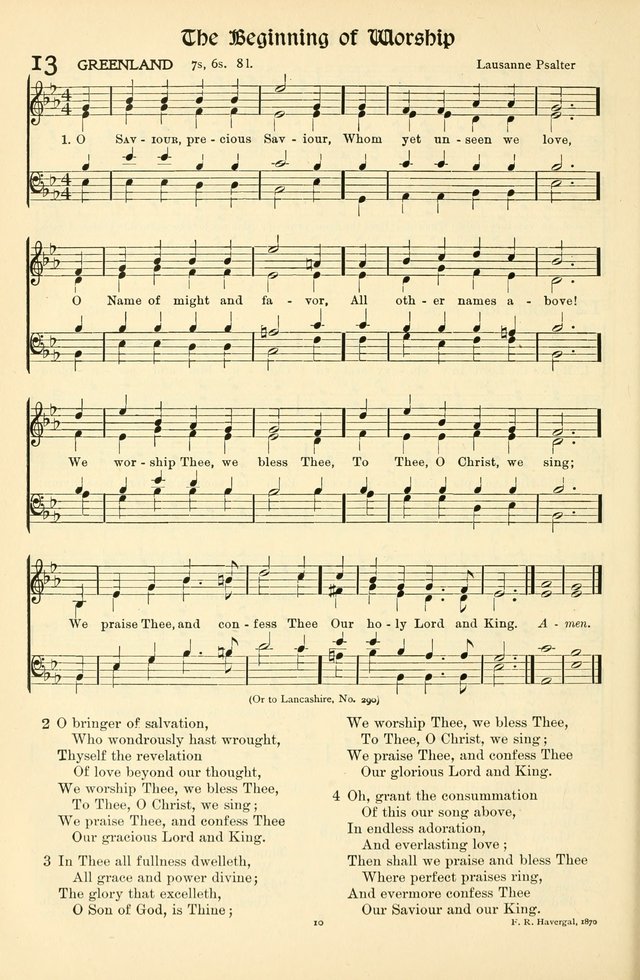 In Excelsis: Hymns with Tunes for Christian Worship. 7th ed. page 10