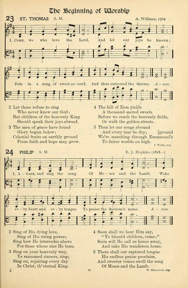 In Excelsis: Hymns with Tunes for Christian Worship. 7th ed. page 17