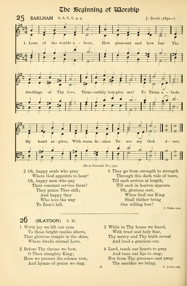 In Excelsis: Hymns with Tunes for Christian Worship. 7th ed. page 18