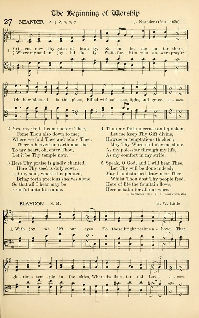 In Excelsis: Hymns with Tunes for Christian Worship. 7th ed. page 19