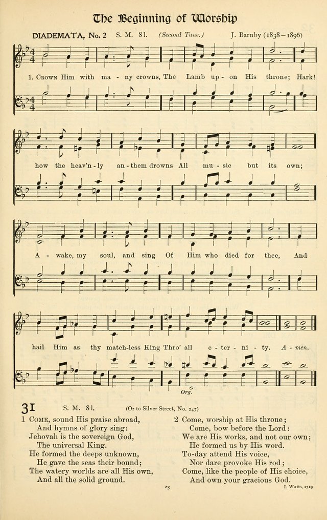 In Excelsis: Hymns with Tunes for Christian Worship. 7th ed. page 23