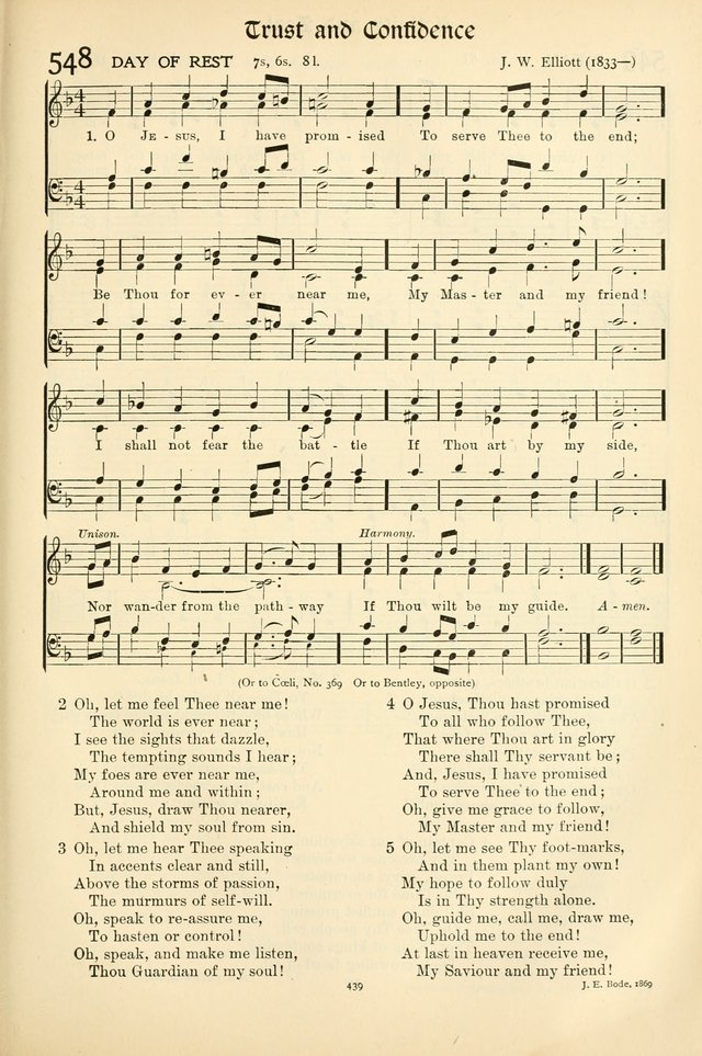 In Excelsis: Hymns with Tunes for Christian Worship. 7th ed. page 445
