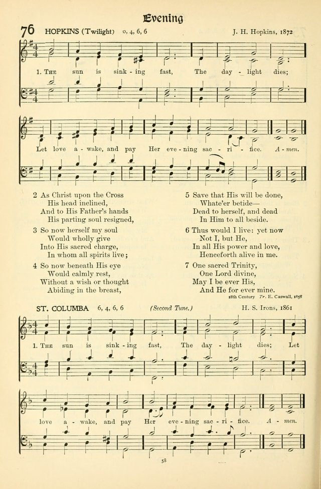 In Excelsis: Hymns with Tunes for Christian Worship. 7th ed. page 58