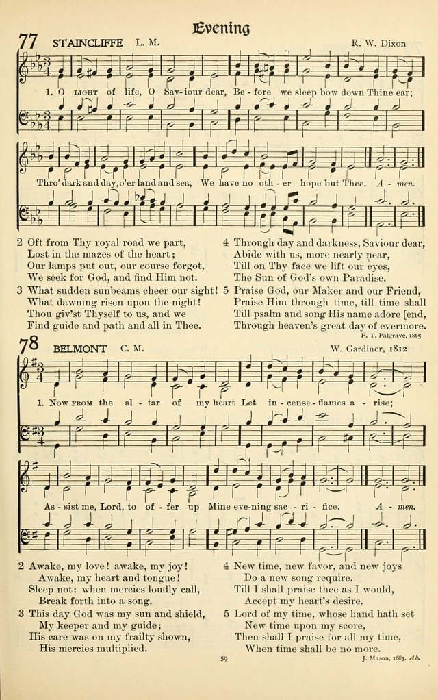 In Excelsis: Hymns with Tunes for Christian Worship. 7th ed. page 59
