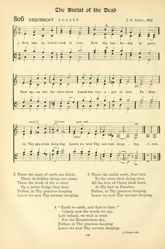 In Excelsis: Hymns with Tunes for Christian Worship. 7th ed. page 656