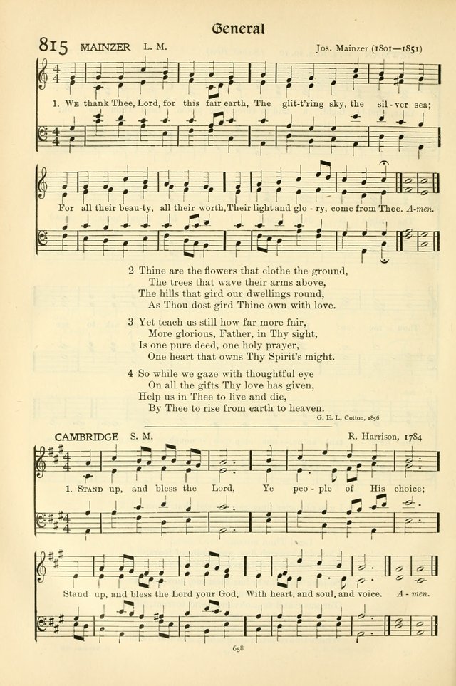 In Excelsis: Hymns with Tunes for Christian Worship. 7th ed. page 668