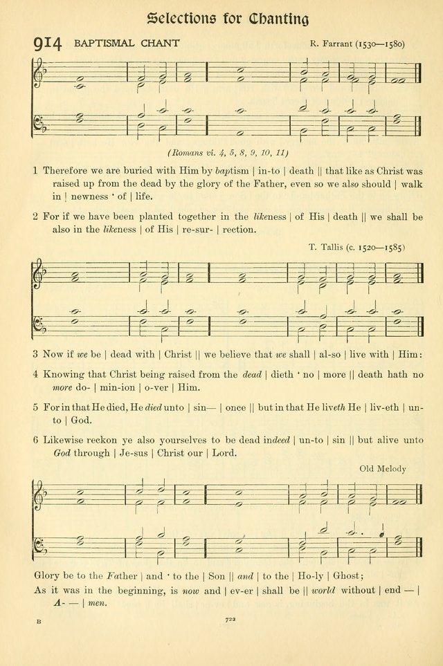 In Excelsis: Hymns with Tunes for Christian Worship. 7th ed. page 732