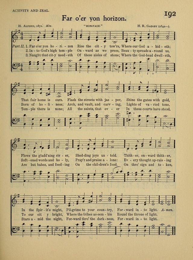 In Excelsis for School and Chapel page 188