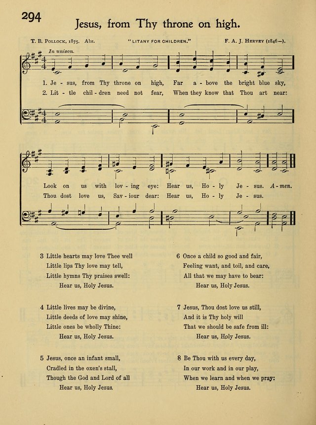 In Excelsis for School and Chapel page 289