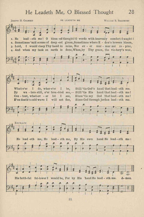 Institute Hymns and  Songs page 31