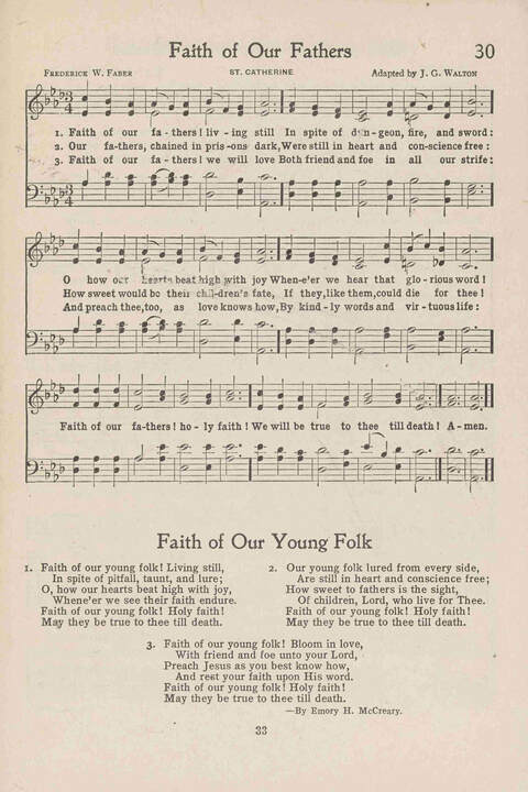 Institute Hymns and  Songs page 33