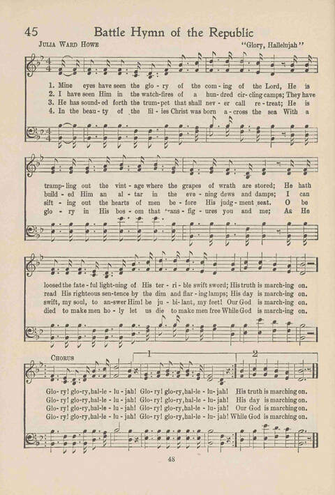 Institute Hymns and  Songs page 48