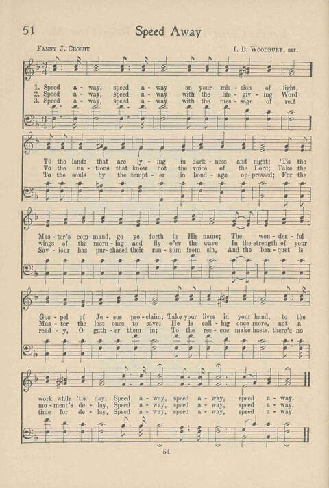 Institute Hymns and  Songs page 54