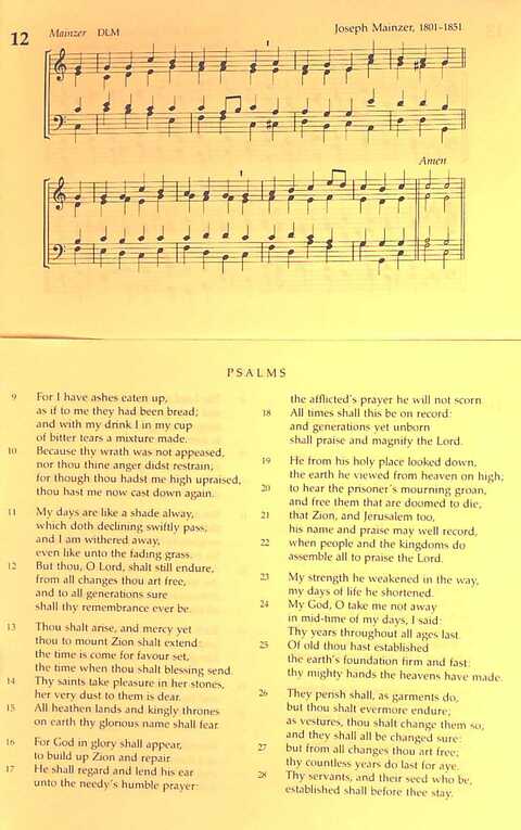 The Irish Presbyterian Hymnbook page 384