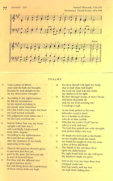The Irish Presbyterian Hymnbook page 40
