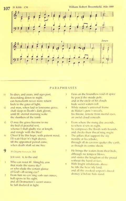 The Irish Presbyterian Hymnbook page 633