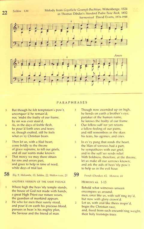 The Irish Presbyterian Hymnbook page 738