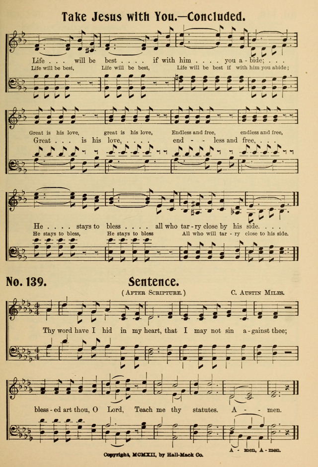 Ideal Sunday School Hymns page 139